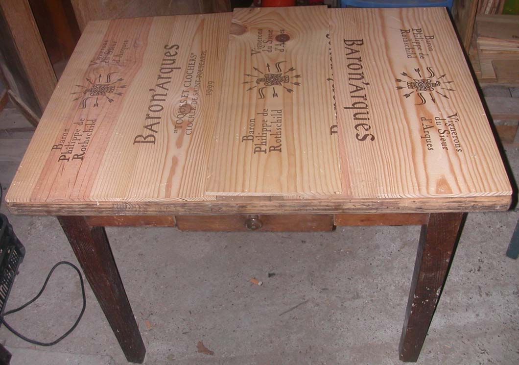 Table en chne